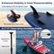 Inflatable Paddle Board with Triple Fins and Adjustable Handle